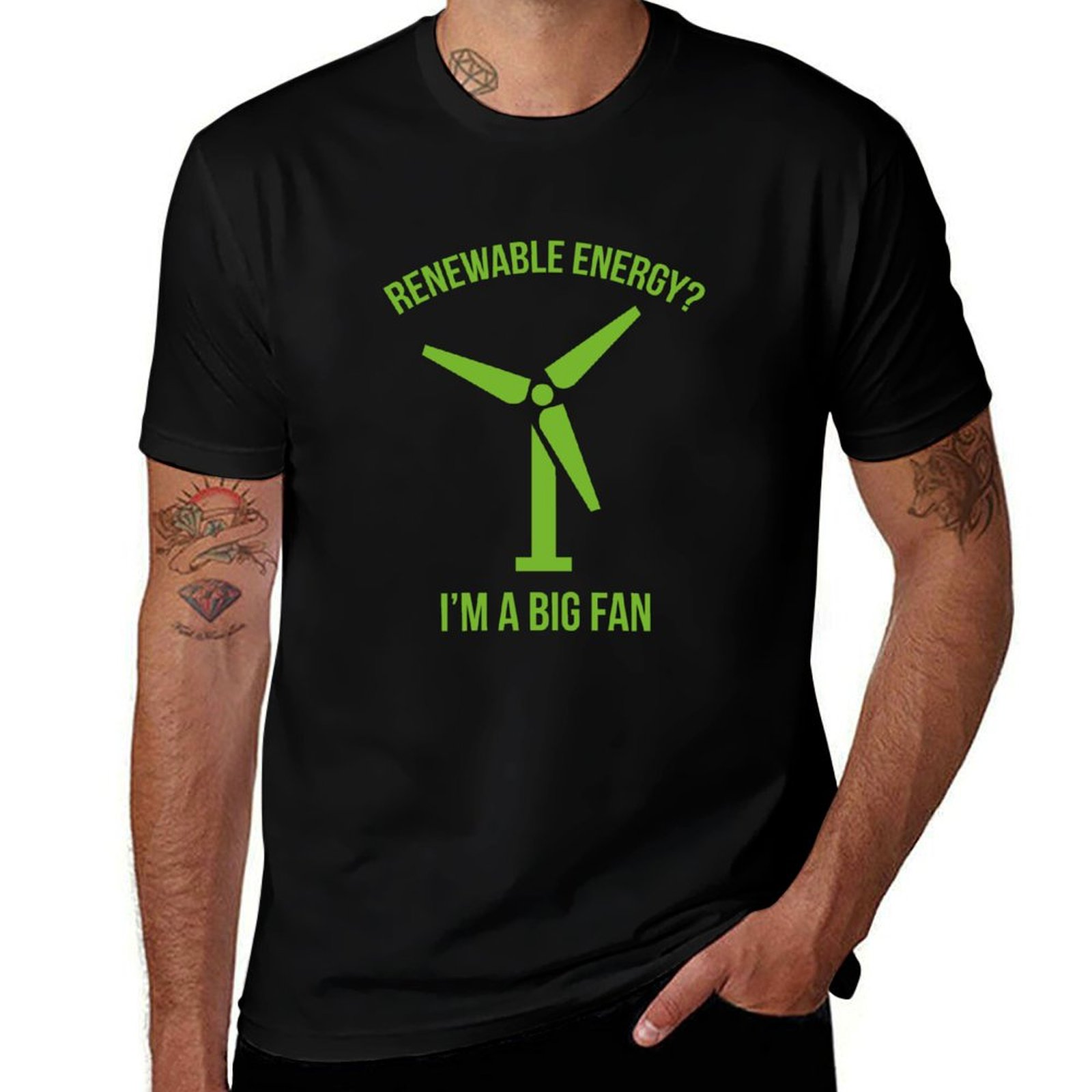 Renewable Energy In China - Renewable Energy T-Shirt Retro Graphic Print