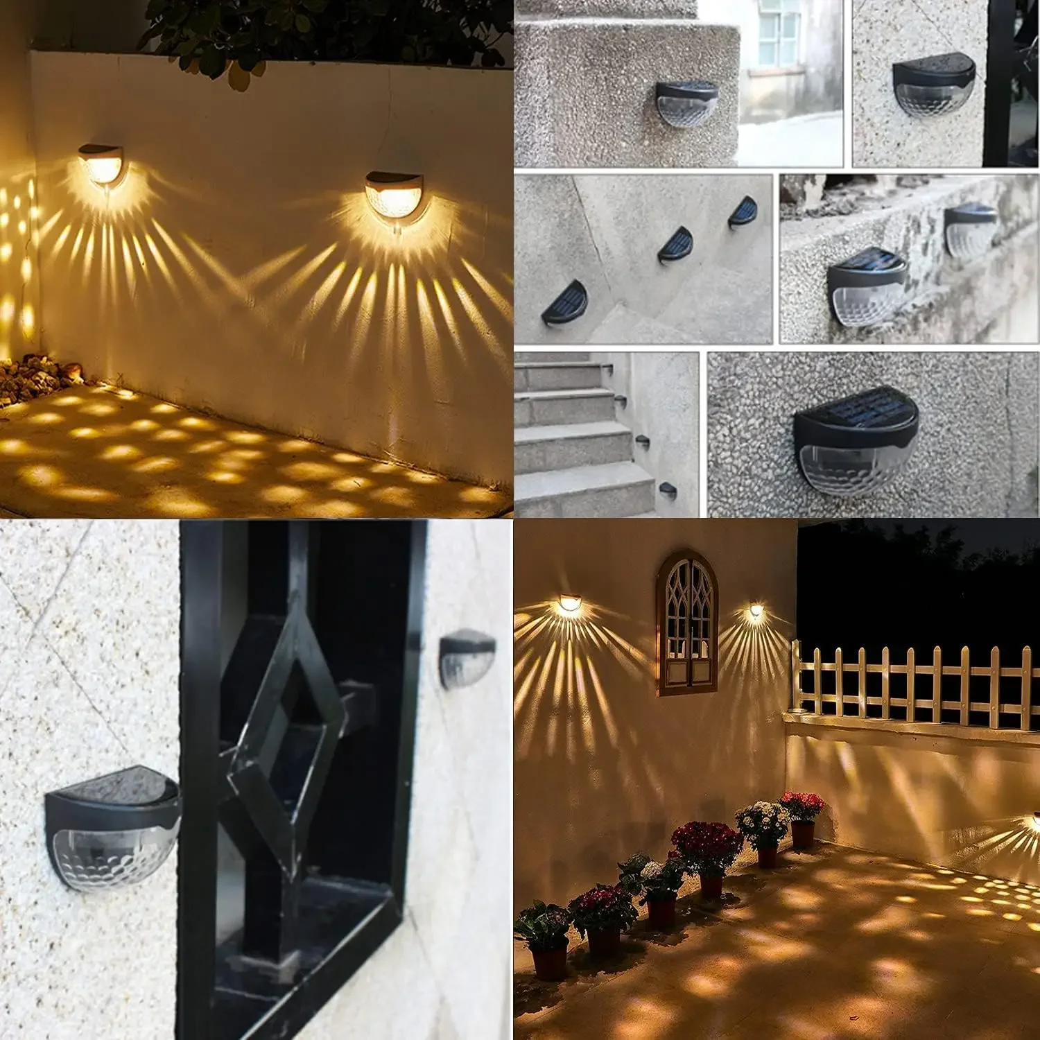 LED Solar Light Outdoor Wall L - Waterproof Junction Box Solar 评论和价格