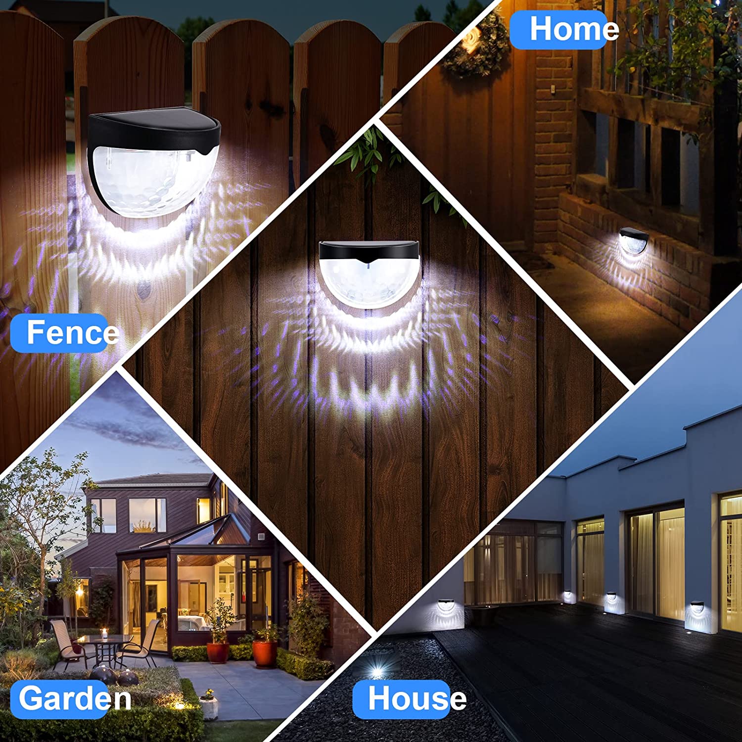 LED Solar Light Outdoor Wall L - Waterproof Junction Box Solar 评论和价格