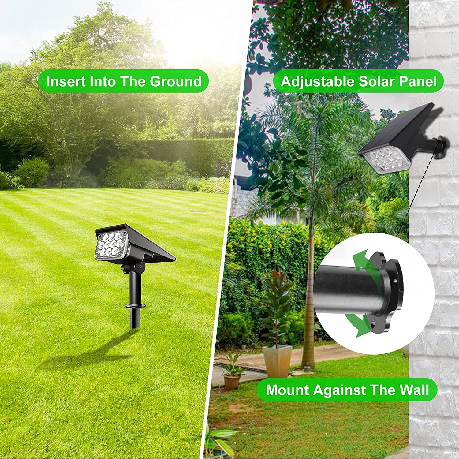 4pcs Solar Spotlight Outdoor G - Waterproof Junction Box Solar 评论和价格