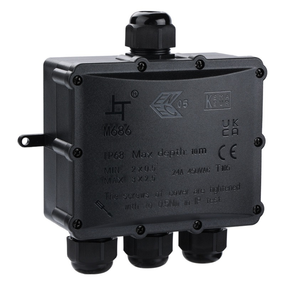 4Way 1In3Out IP68 Waterproof 4 - Waterproof Junction Box Solar 评论和价格