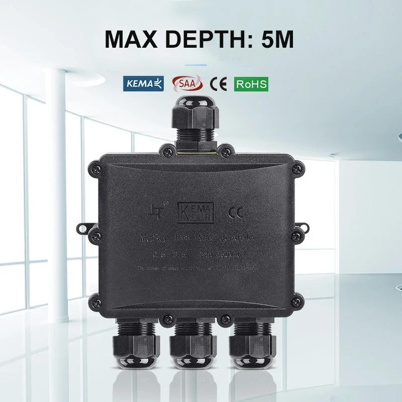 4Way 1In3Out IP68 Waterproof 4 - Waterproof Junction Box Solar 评论和价格