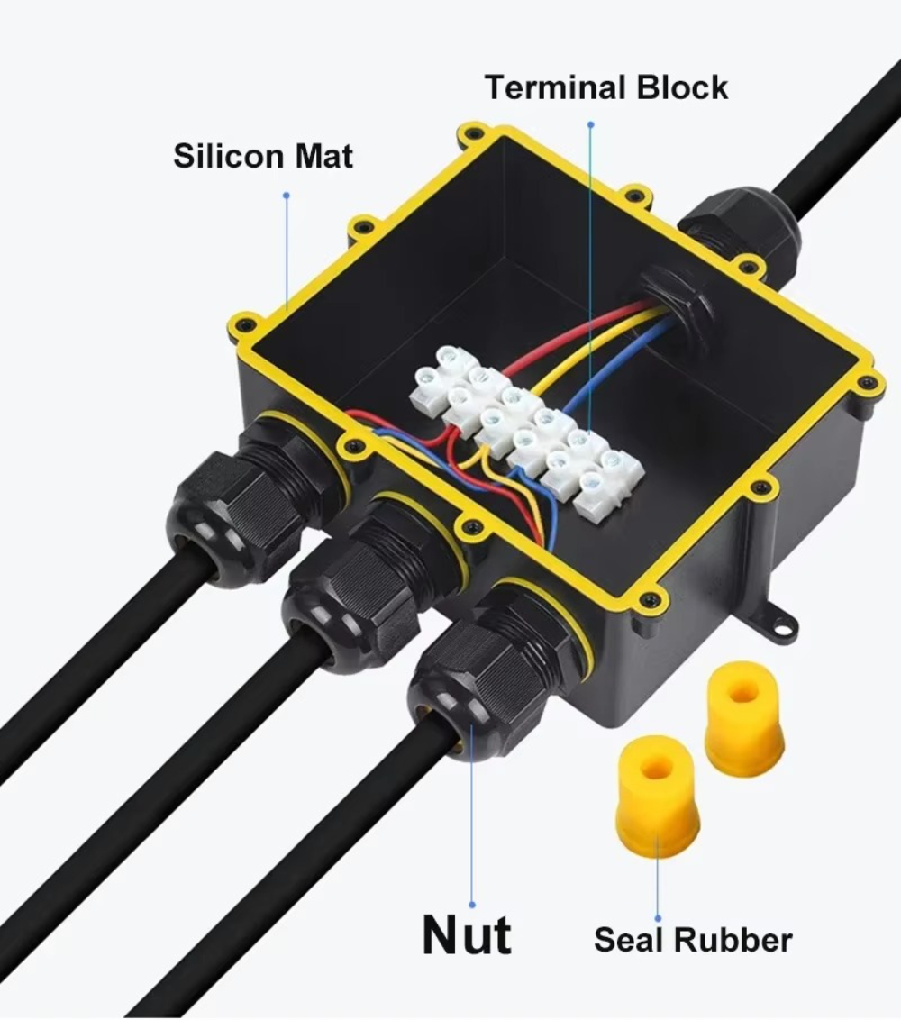 4Way 1In3Out IP68 Waterproof 4 - Waterproof Junction Box Solar 评论和价格